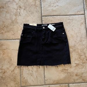 M boutique black denim mini skirt